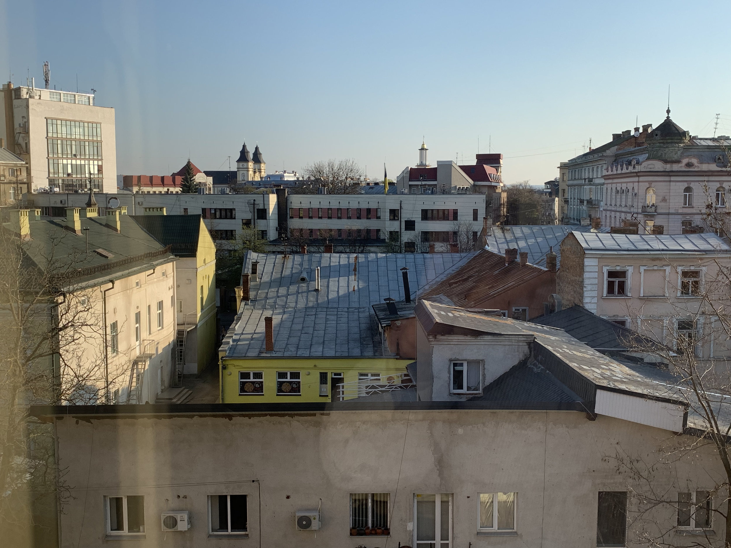 Morning view from my hotel room.