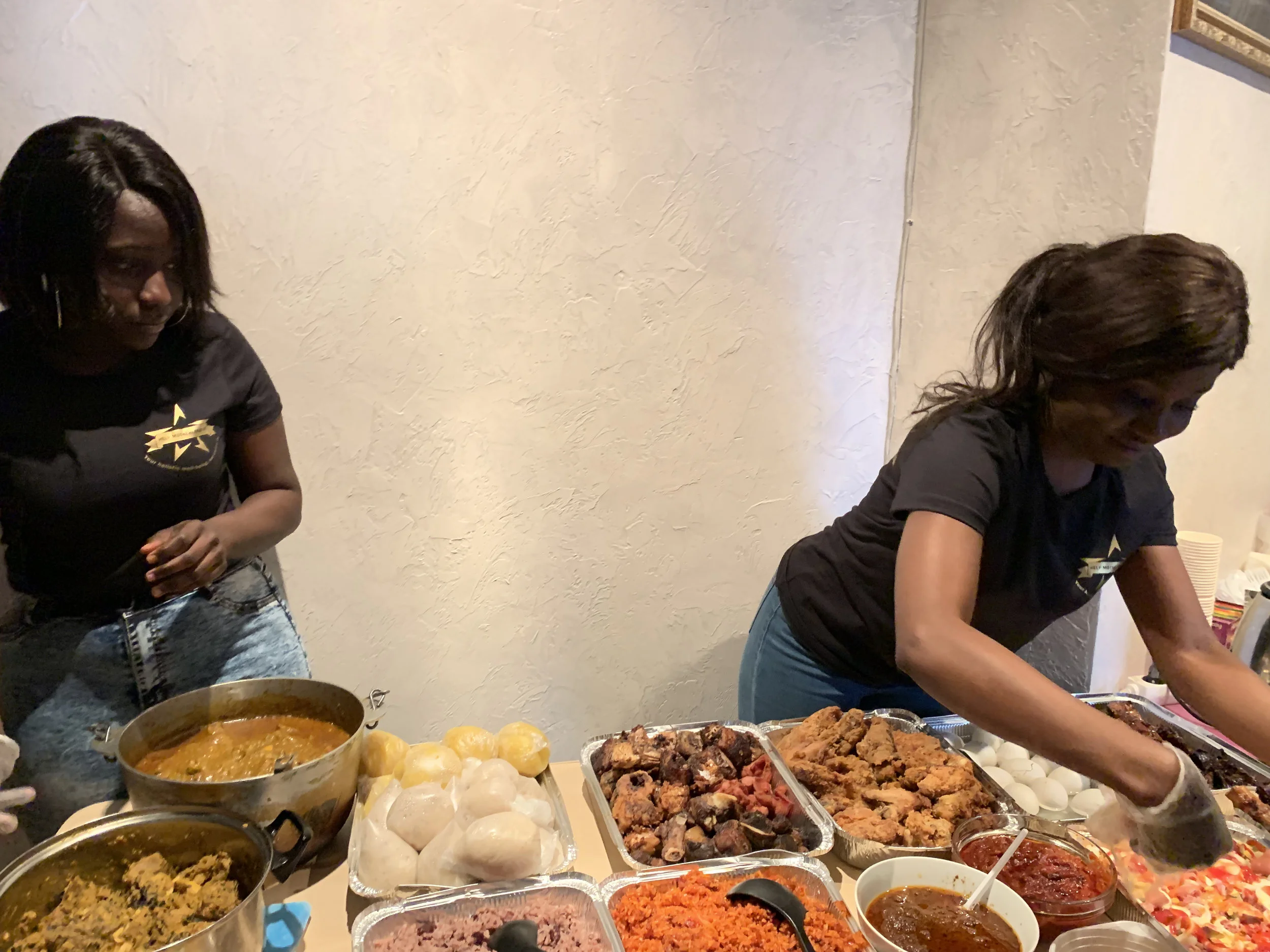 A special evening indeed. Our team was served a meal of traditional foods from their homelands. I’m getting recipes!
