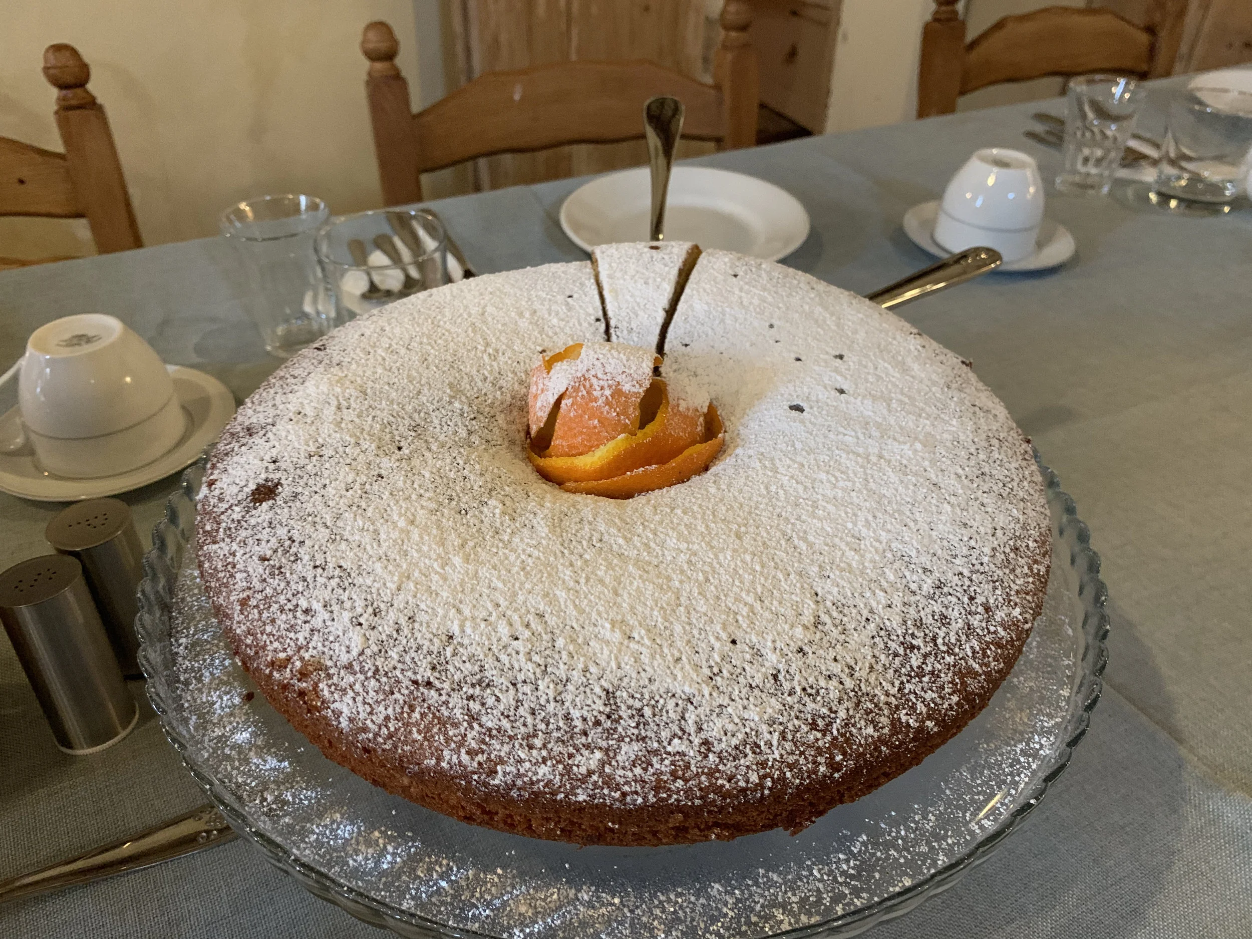 Breakfasts every morning included everything from bacon and eggs to homemade torte.
