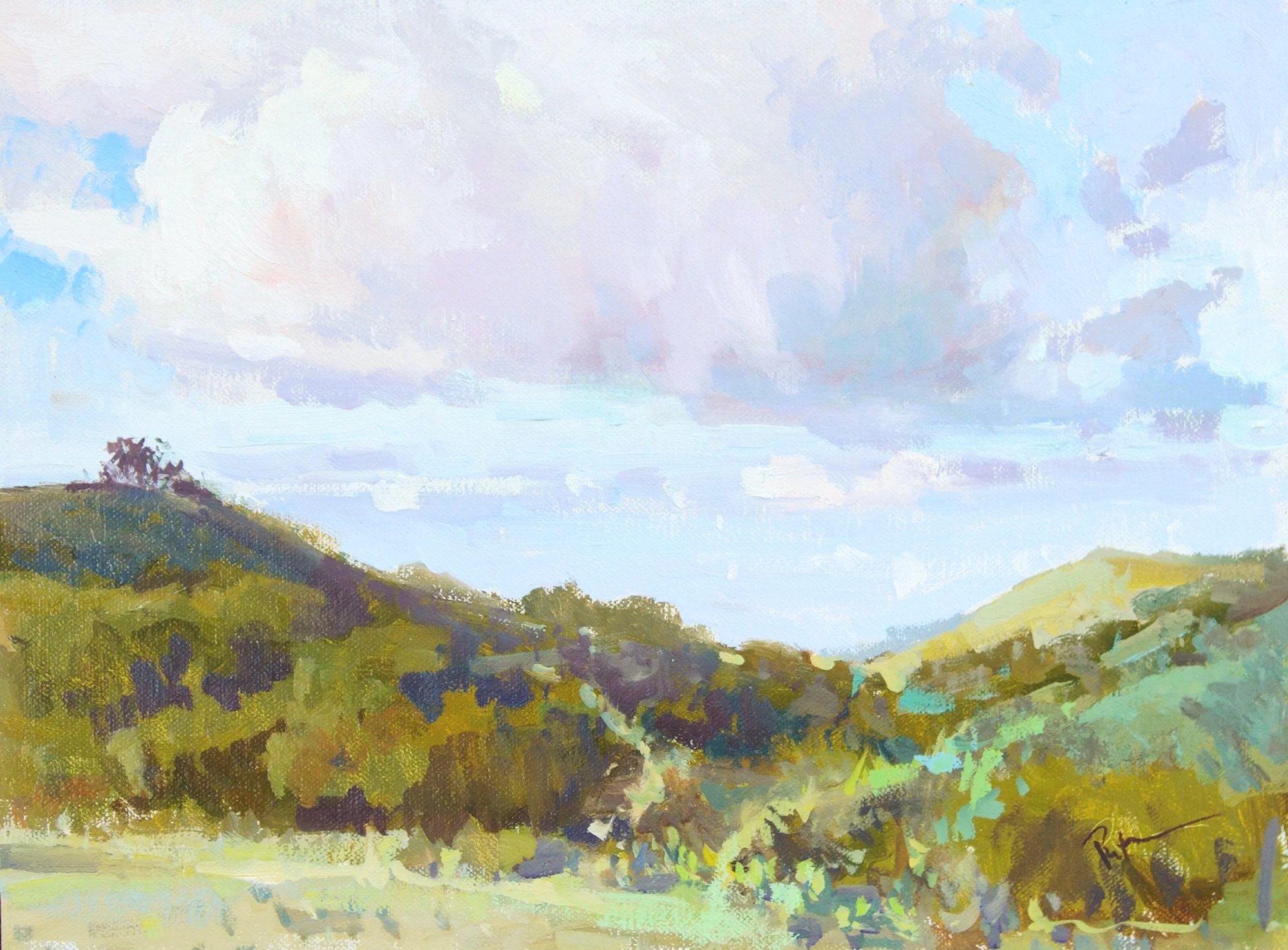 Clear Skies Ahead, 9x12, oil