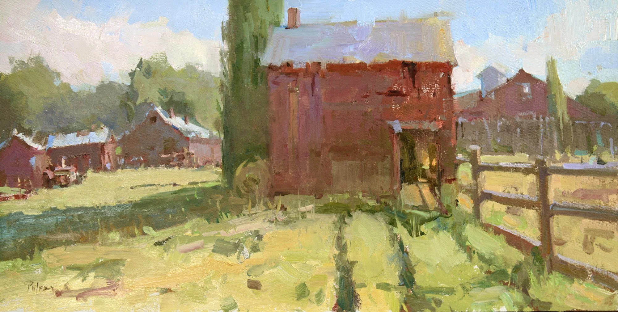 Seeing Red, 12x24, oil, on exhibit July 31–Aug 29, Oil Painters of America National Salon Exhibition, Cassens Fine Art, $3600
