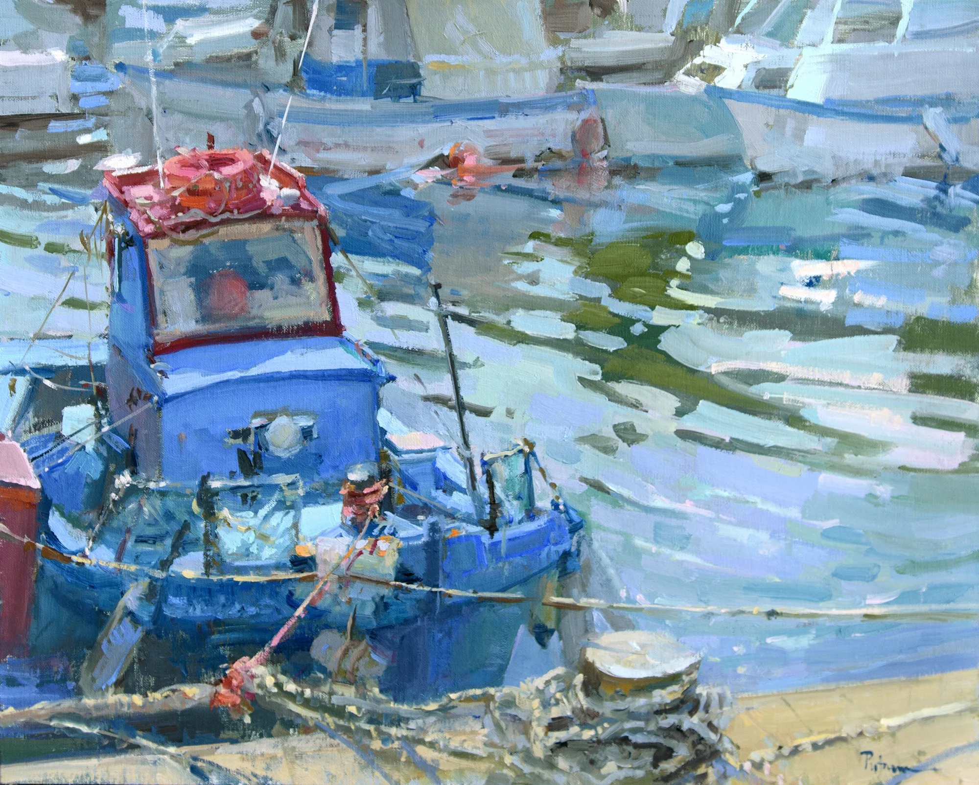 Fishing Port, 16x20, oil, Meyer Vogl Gallery, $4200