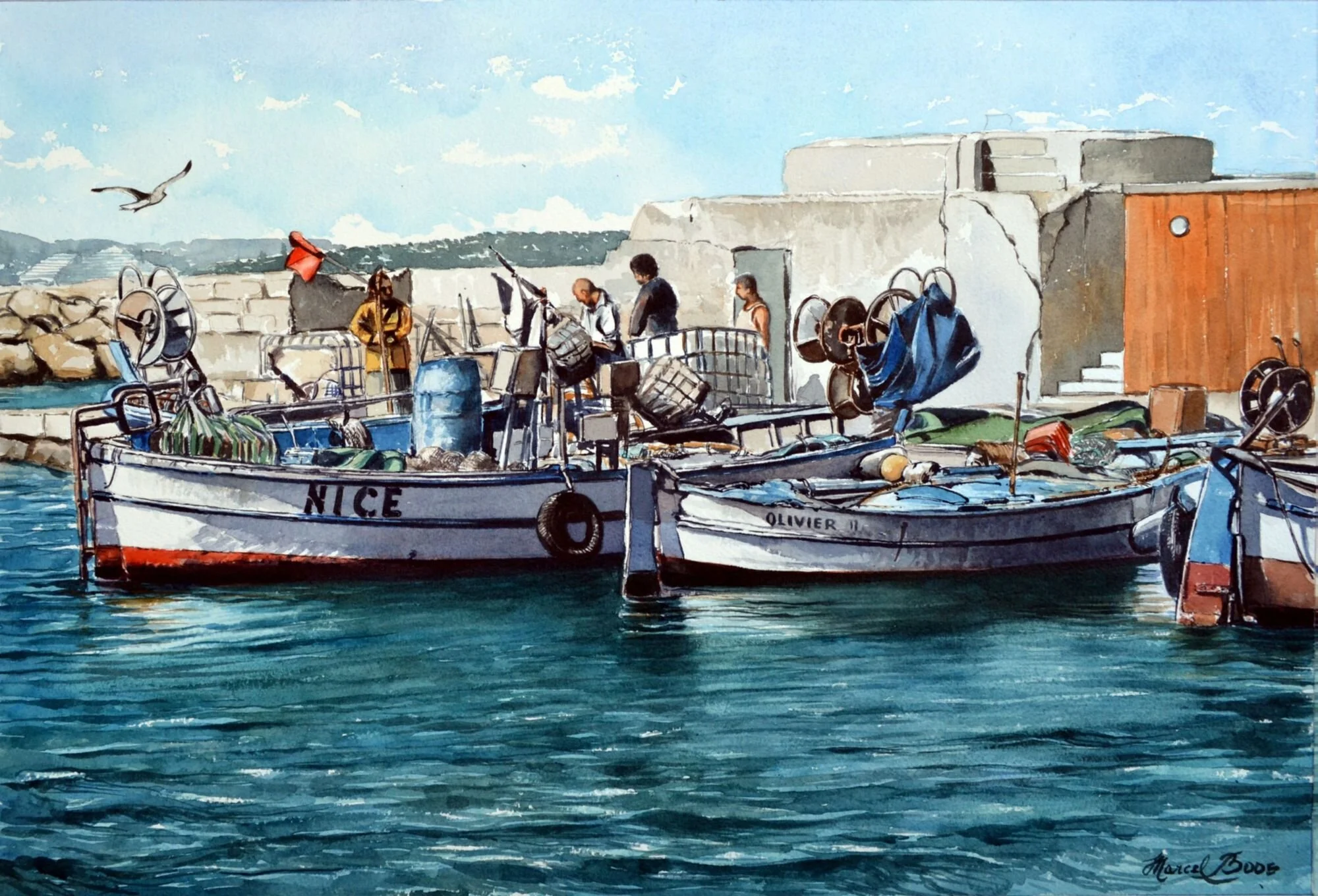 Marcel Boos - Port du Cros, Cagnes sur Mer.jpg