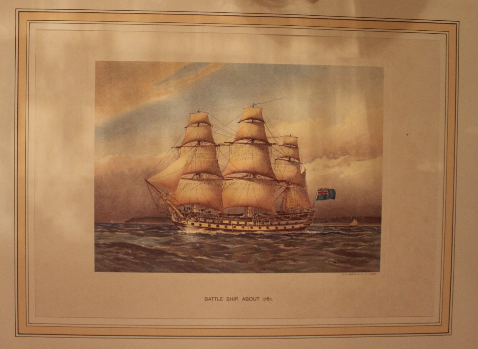 Battle Ship, About 1760 - �75.00.JPG
