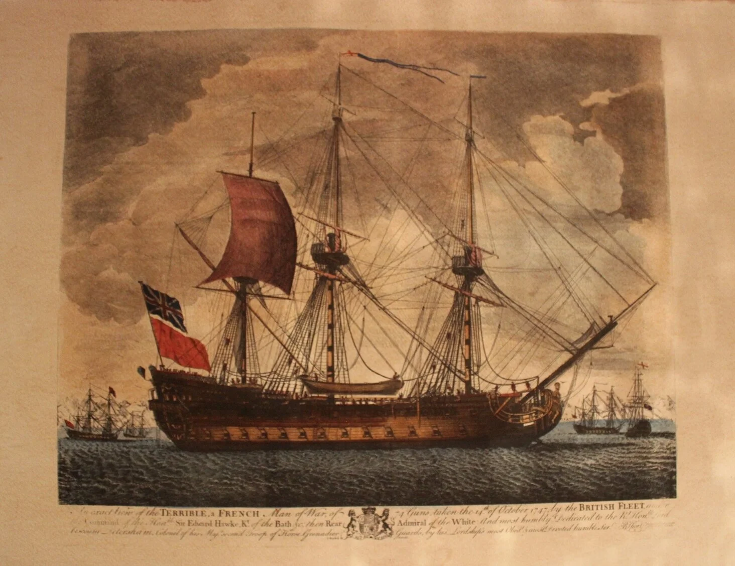 French man of war 'Le Terrible', 74 (print) - �75.00.JPG