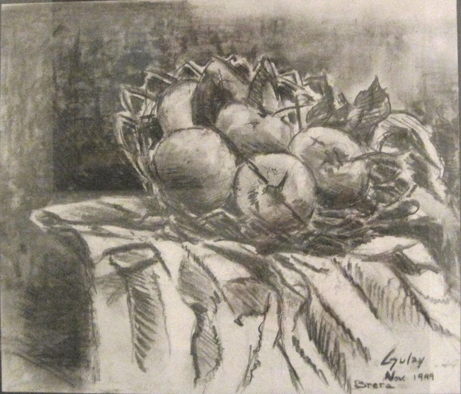 5. Gulay Berryman-Brera - Still Life with Apples-14x16-charcoal-$600.jpg