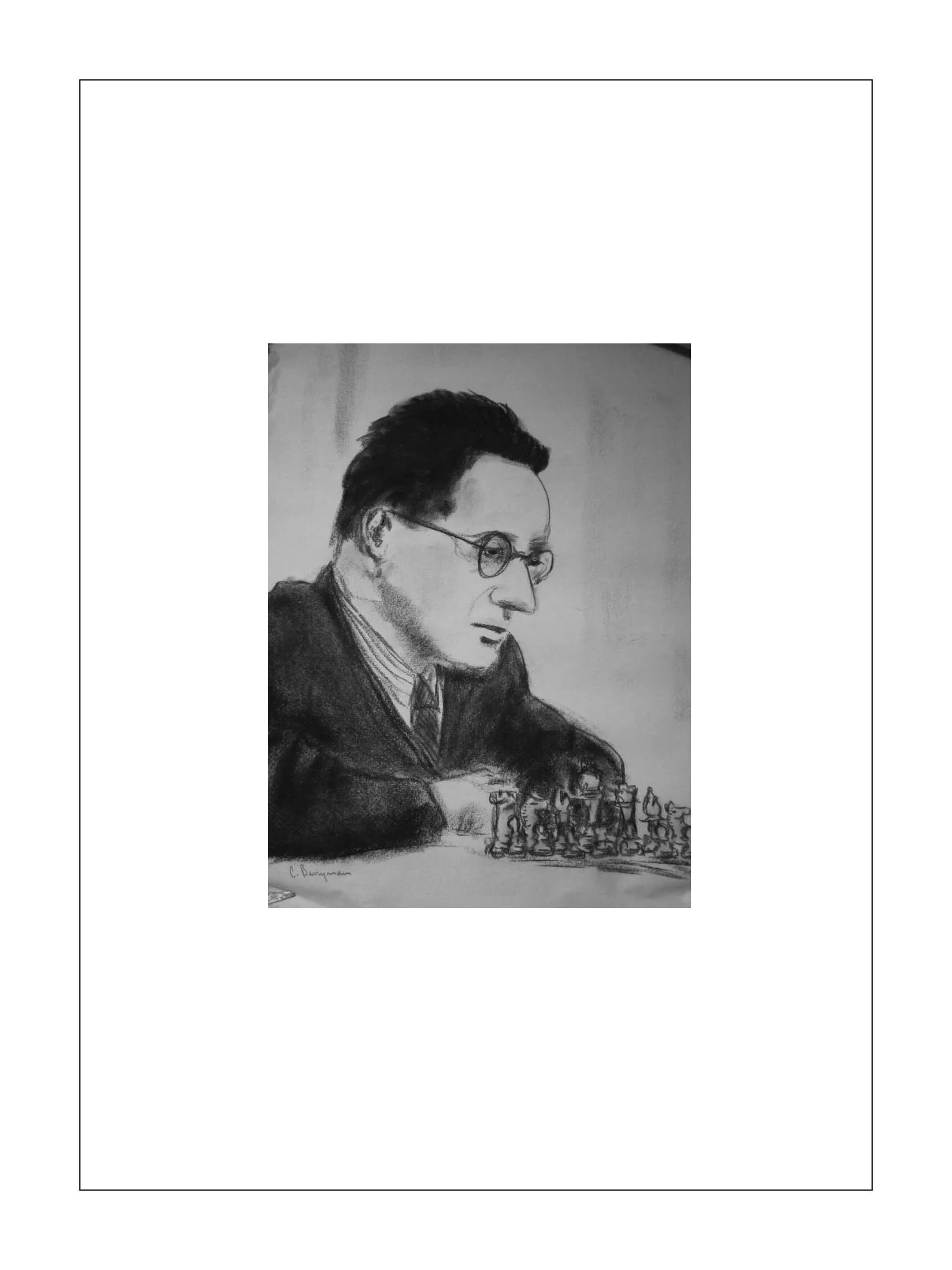 085 - Mikhail Botvinnik (Russian, 1911-1994), charcoal.jpg