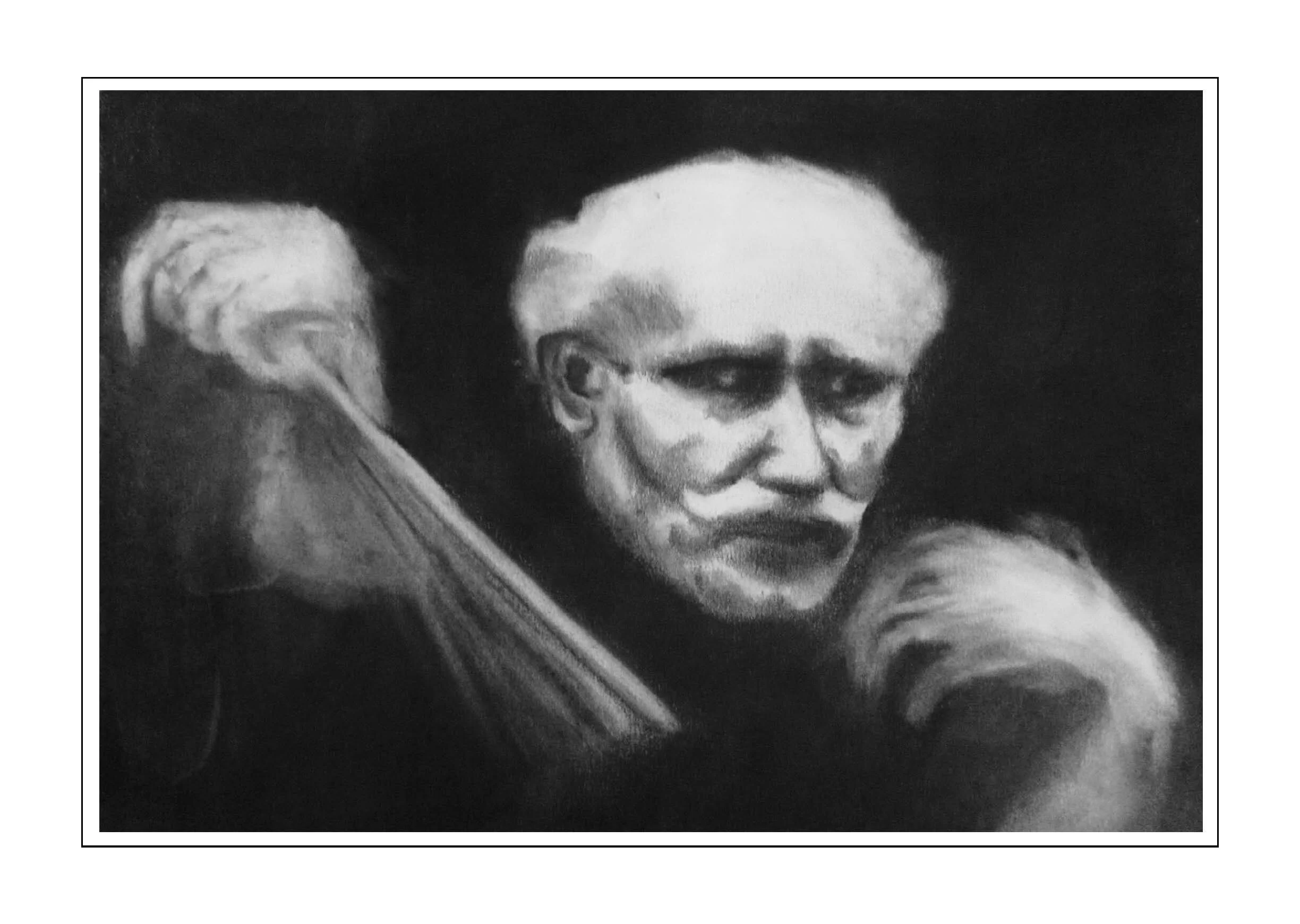 101 - Arturo Toscanini, Study in Intensity, charcoal.jpg
