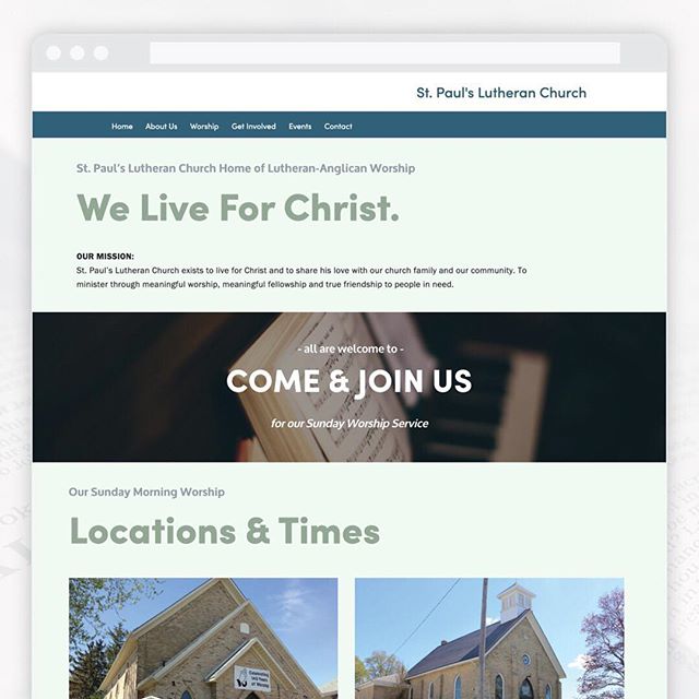 Website Feature - St. Paul&rsquo;s Lutheran Church ⛪️ Located in Listowel &amp; Wallace
⠀⠀⠀⠀⠀⠀⠀⠀⠀
This website was designed to allow the clients the ability to update content on their own on a weekly and monthly basis. We kept the structure of the pa