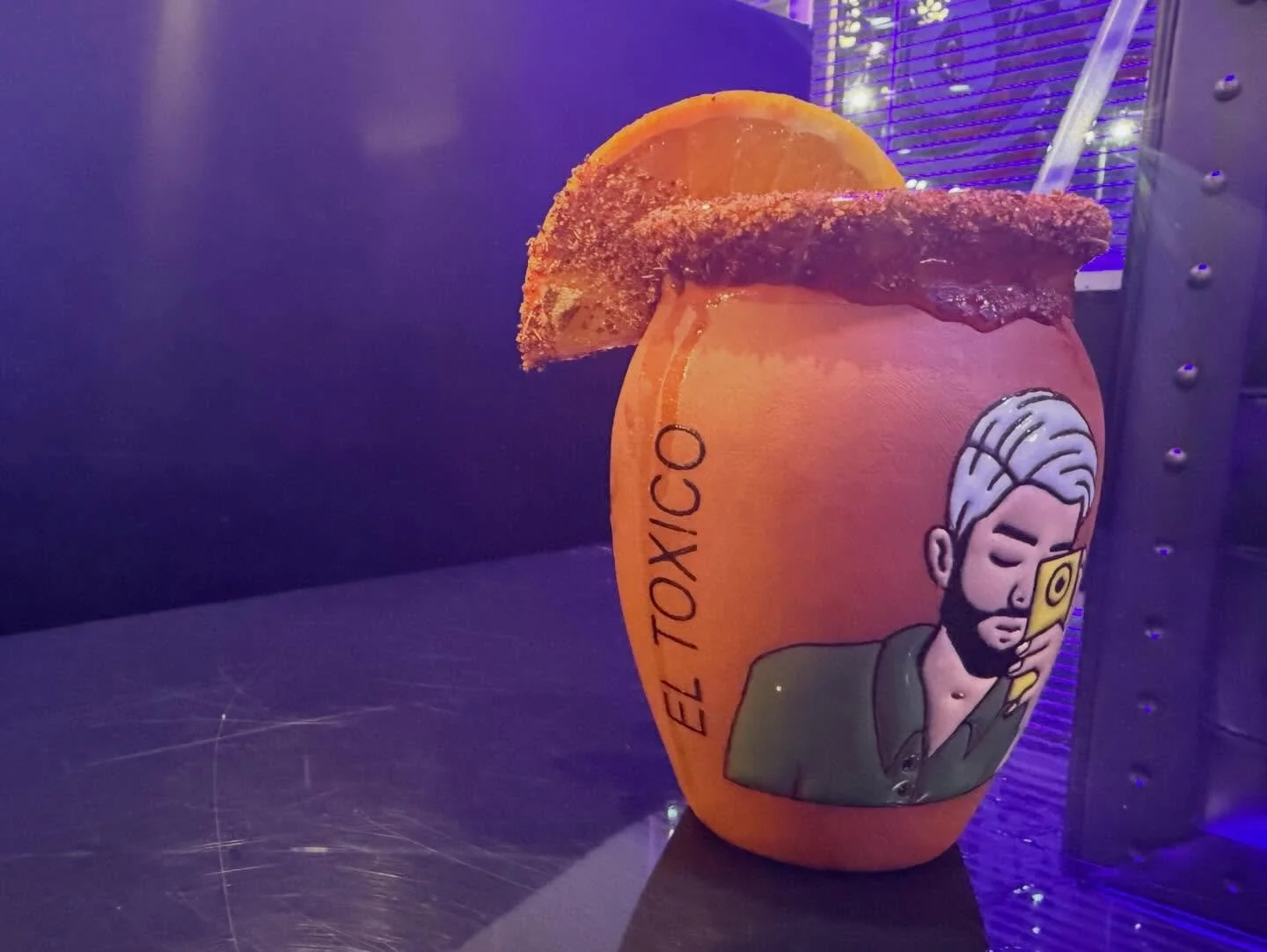 Found this frigging DELIGHT, a cantaritos at our favorite Mexican place in the neighborhood a few months back. I&rsquo;m not supposed to have grapefruit, but a blend of grapefruit, orange, and lime juice with tequila, topped with grapefruit soda, in 