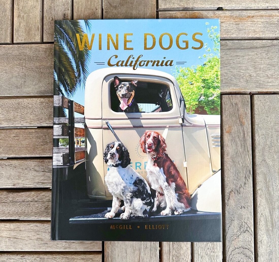 The Wine Dogs California book features wineries with their dogs across Sonoma County. 

Check out Hank our wine makers pup in the front cover 🥰🤍🍷

Visit @merriamvineyards website to get your copy!