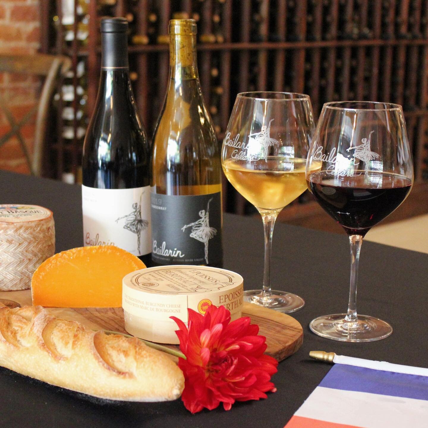 Indulge in the essence of France this Bastille Day, July 14th 🇫🇷🍷

Unwind on our patio with a glass of exquisite wine and delight in a trio of authentic French cheeses! 

#bailarincellars #whatmakesyoudance #bastilleday #winery