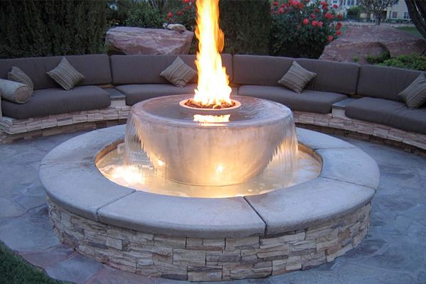 40 Backyard Fire Pit Ideas Renoguide, Fire Pit Table Combination