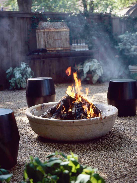 40 Backyard Fire Pit Ideas Renoguide, Outdoor Portable Fireplace Ideas