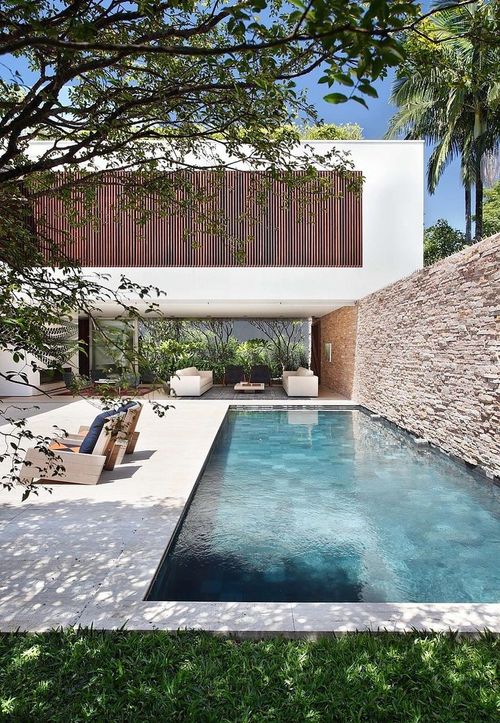 41 Fantastic Outdoor Pool Ideas Renoguide Australian Renovation And Inspiration - Pool Retaining Wall Ideas