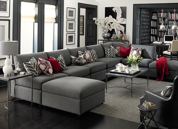 charcoal gray living room furniture