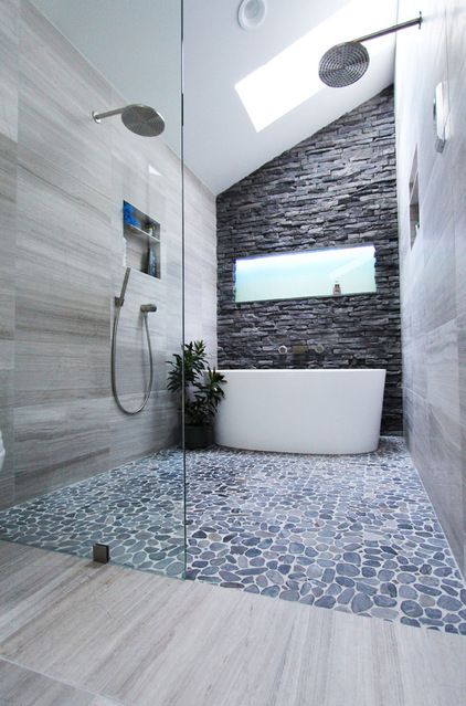 natural stone bathroom design