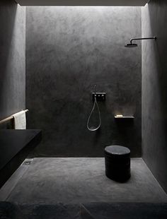austere concrete bathroom