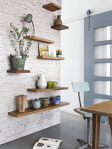 40 Floating Shelves For Every Room, Feature Wall Shelves