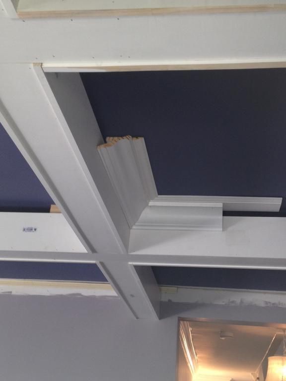Diy Coffered Ceiling Project, Can You Add A Coffered Ceiling
