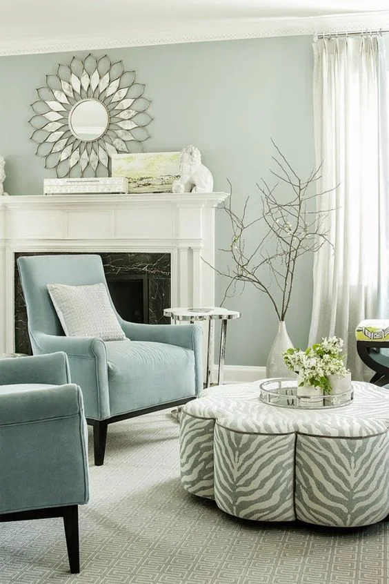 elegant sea inspired living room