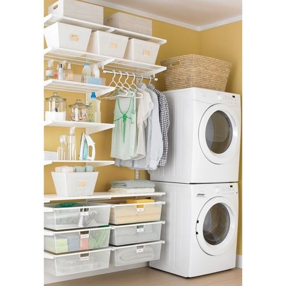 40 Small Laundry Room Ideas And Designs Renoguide Australian Renovation Inspiration - Bathroom Laundry Storage Ideas