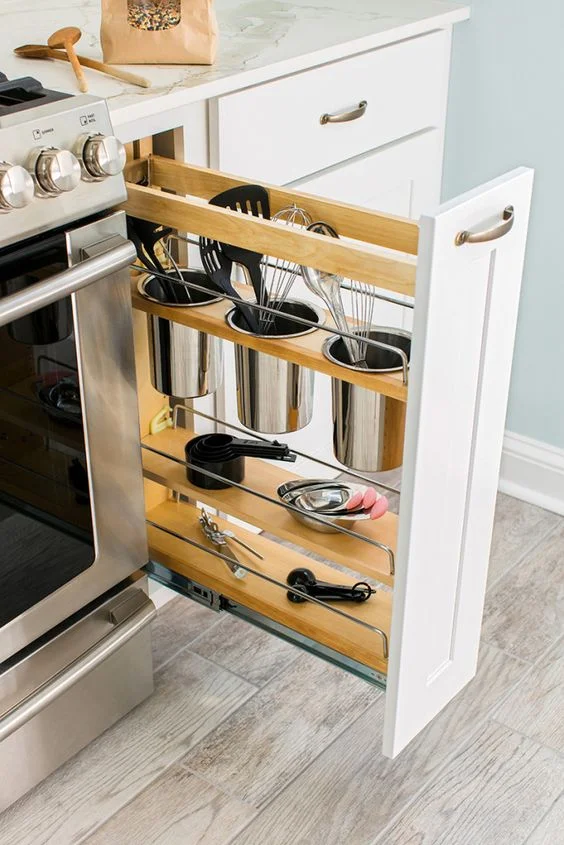 vertical kitchen slide drawer
