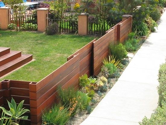 low wood fence