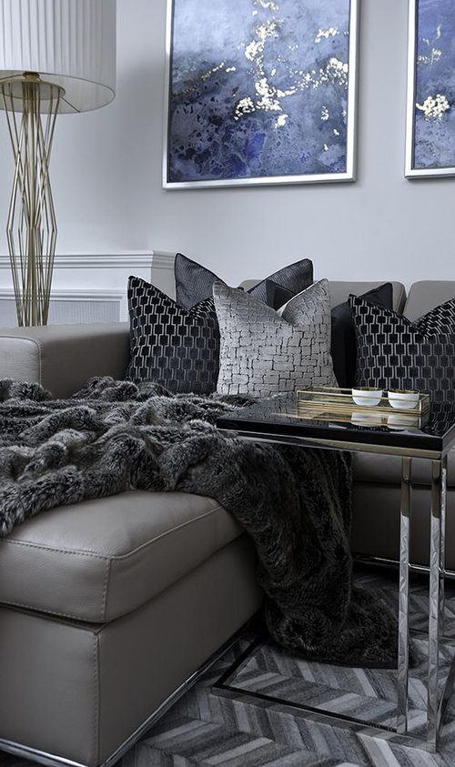 Royal Blue And Silver Living Room Baci Living Room