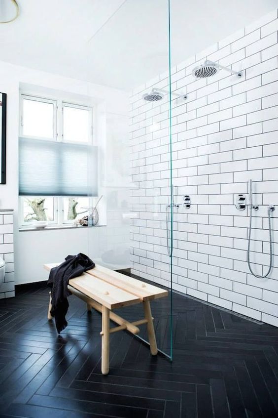 Bathroom Floor Ideas And Designs, Black Tile Bathroom Floor Ideas