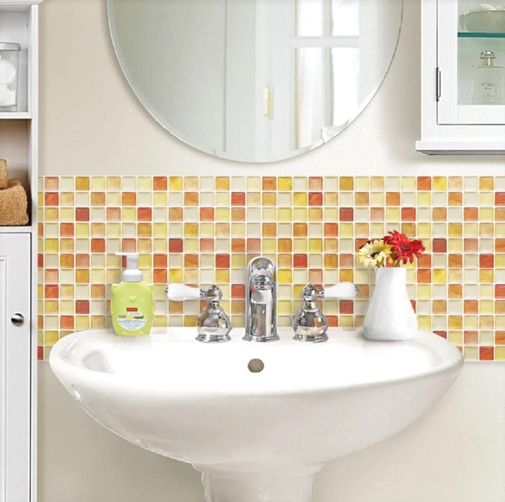 bathroom tile wallpaper