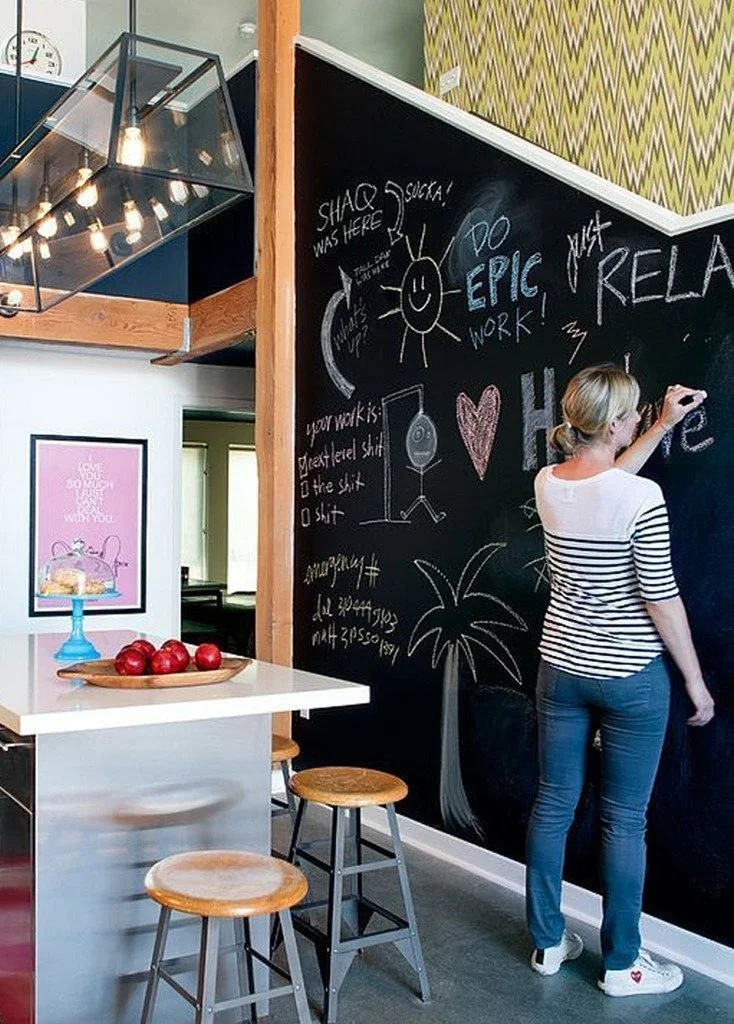 chalkboard wallpaper for home
