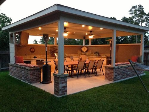 45 Exceptional Outdoor Kitchen Ideas, Can You Have A Fire Pit Under Covered Patio