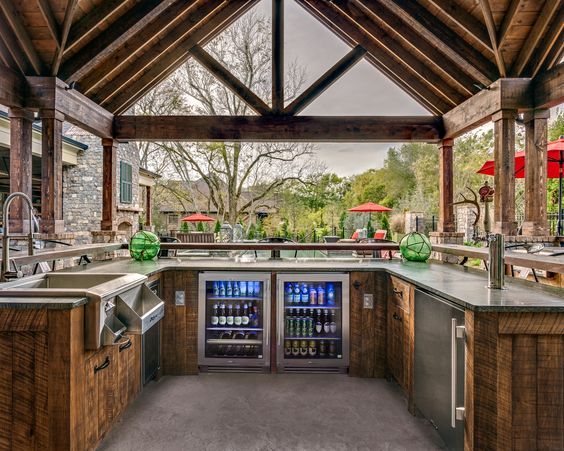 45 Exceptional Outdoor Kitchen Ideas, Rustic Outdoor Kitchens Ideas