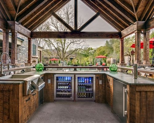 Outdoor Kitchen Ideas And Designs, Rustic Outdoor Kitchen Pics