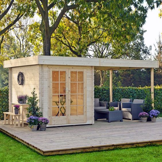 diy backyard office plans