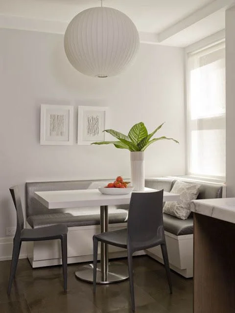 modern breakfast nook