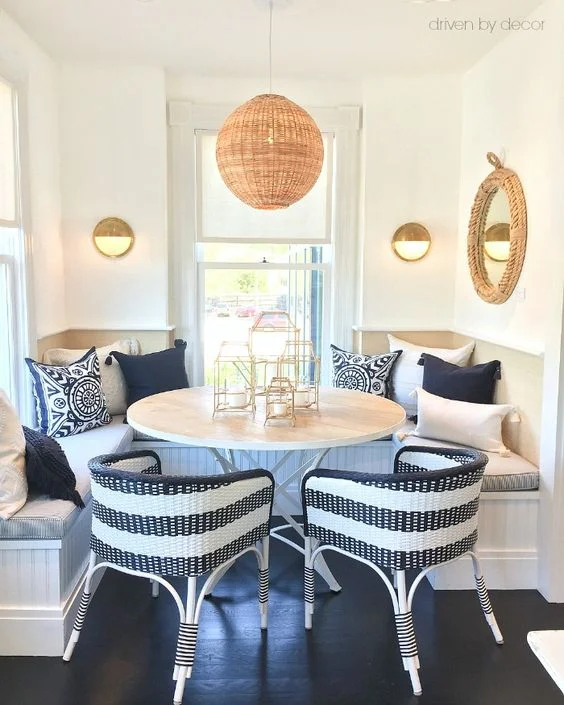 seaside breakfast nook