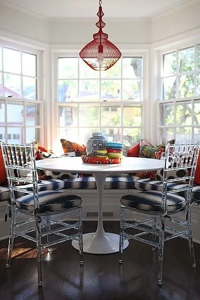 colourful breakfast nook