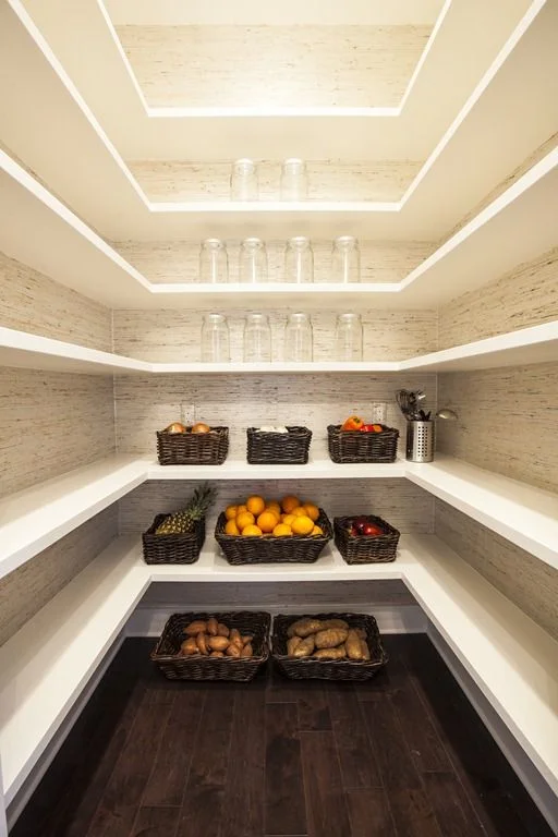 spacious kitchen pantry