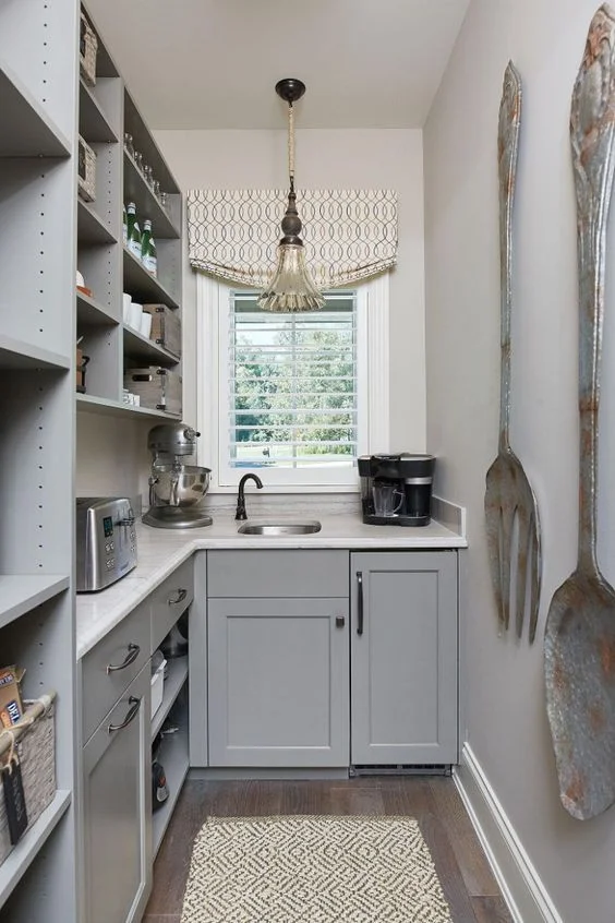 stylish kitchen pantry