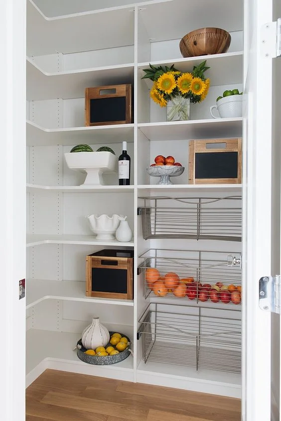 white basic pantry