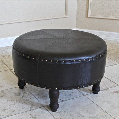 leather ottoman stool