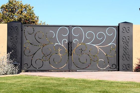 40 Spectacular Front Gate Ideas And, Cost Of Metal Garden Gates