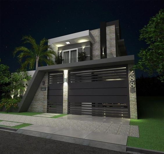 modern gate lights design