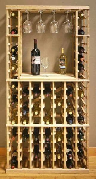 minimalist wine rack