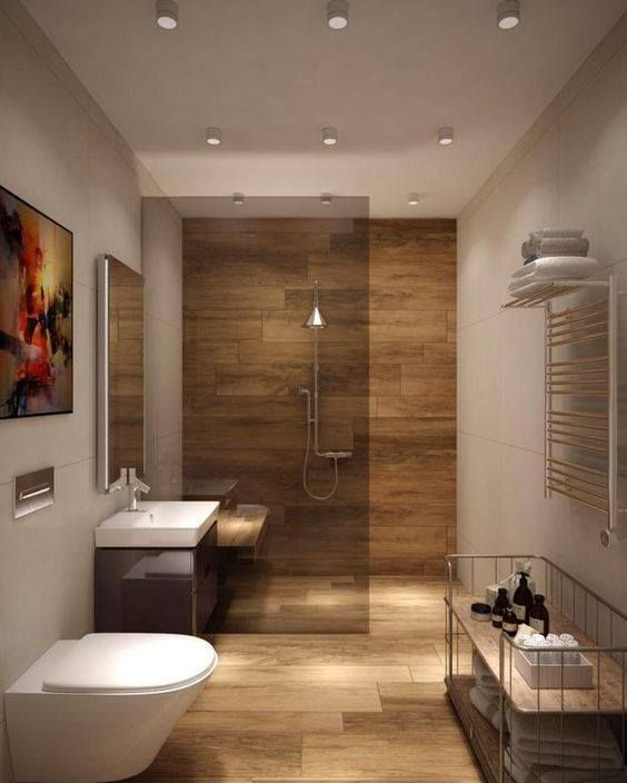40 Modern Bathroom Tile Designs And, Wood Tile Around Bathtub Ideas