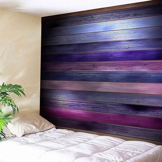 purple wood plank wall
