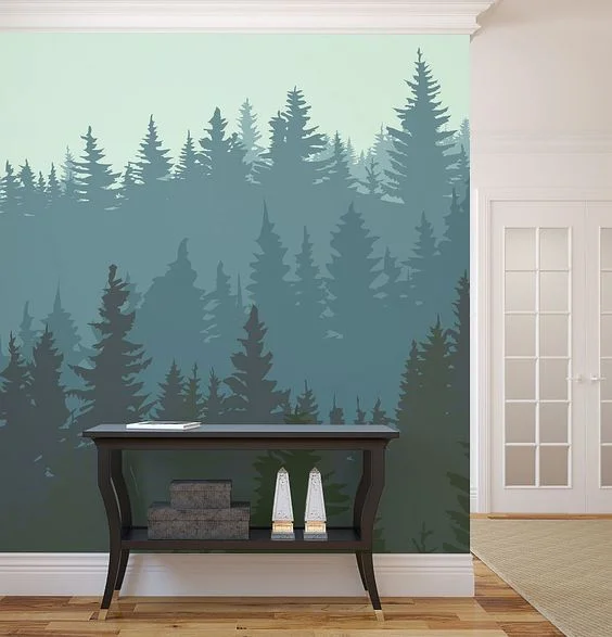 forest wall mural