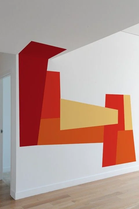 bright paint wall accent